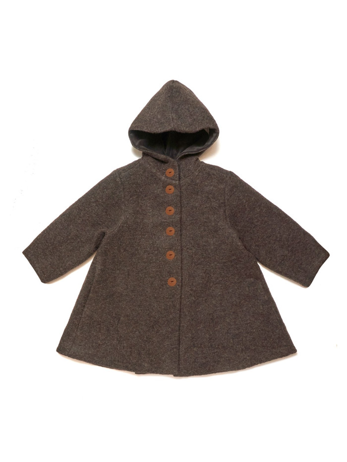 HUTTELiHUT Poohx Ullkåpe Dark Brown