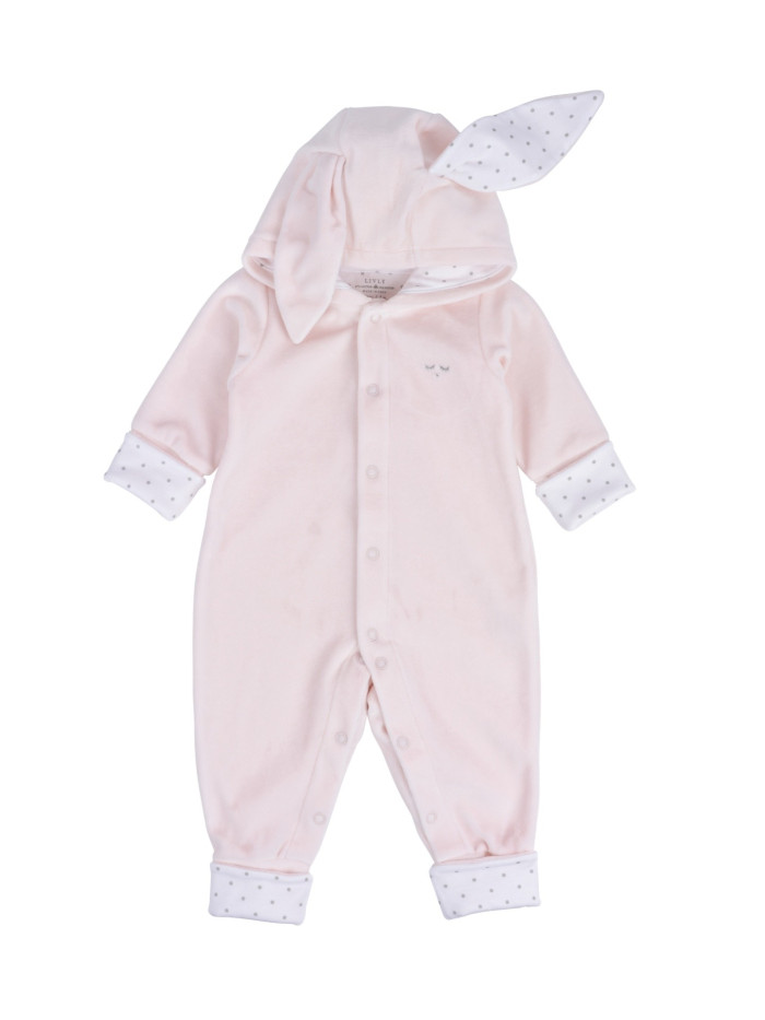 LIVLY Bunny Overall Pink Plush