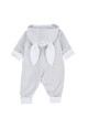 LIVLY Bunny Overall Grey Plush