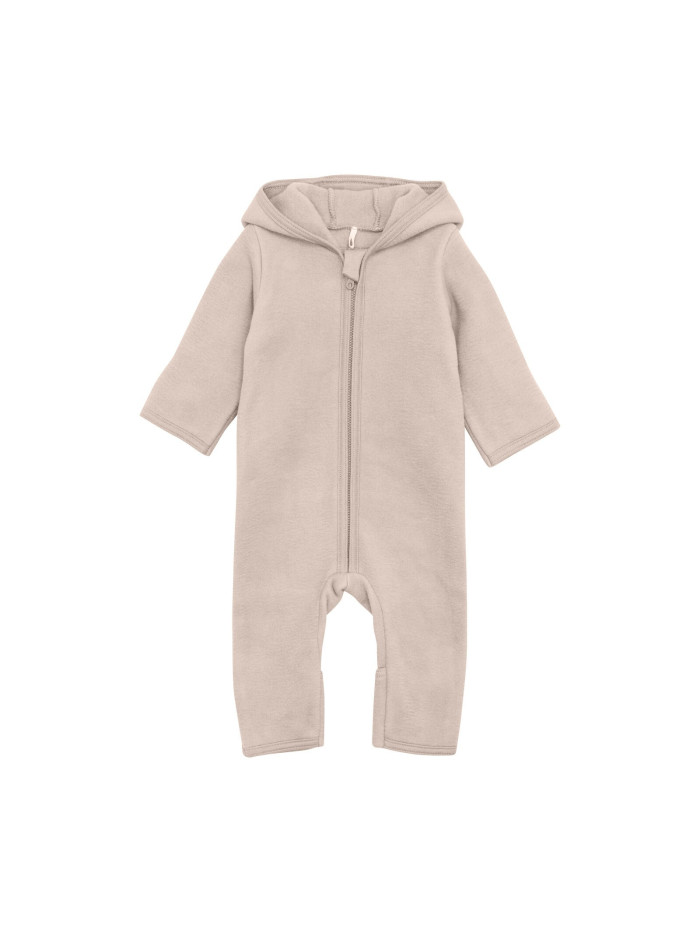 HUTTELiHUT Pram Suit Ears Cotton Fleece Almond Peach