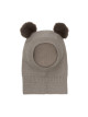HUTTELiHUT Balaclava Windstop PomPoms Camel