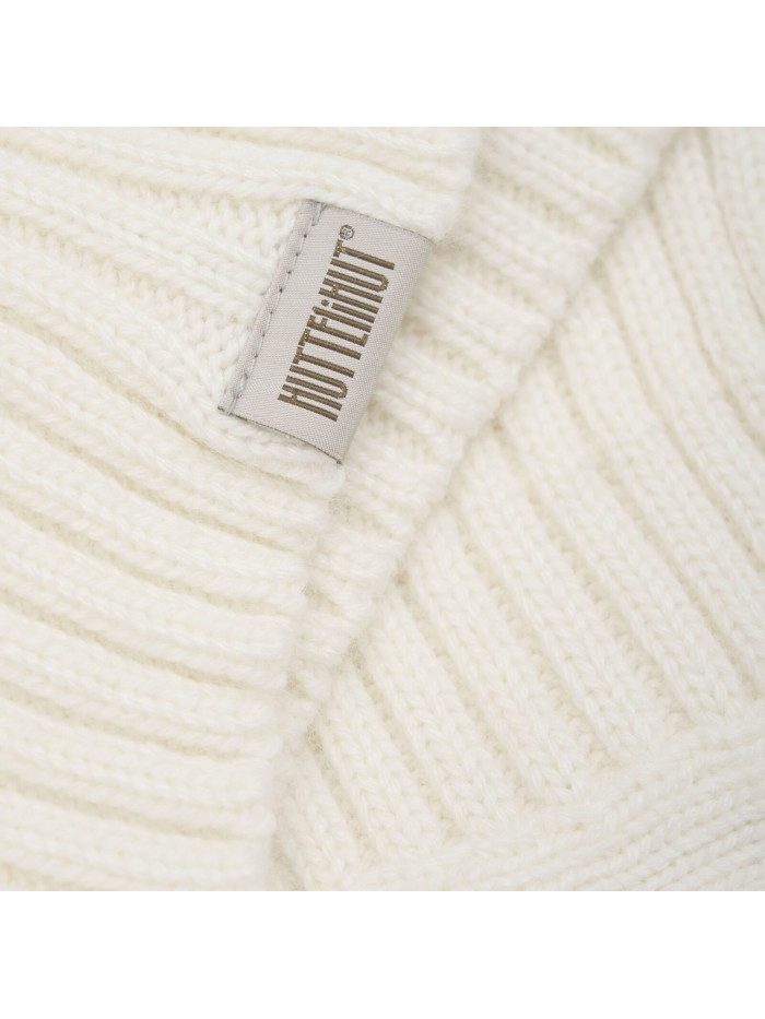 HUTTELiHUT Balaclava Ears Wool Knit Off White