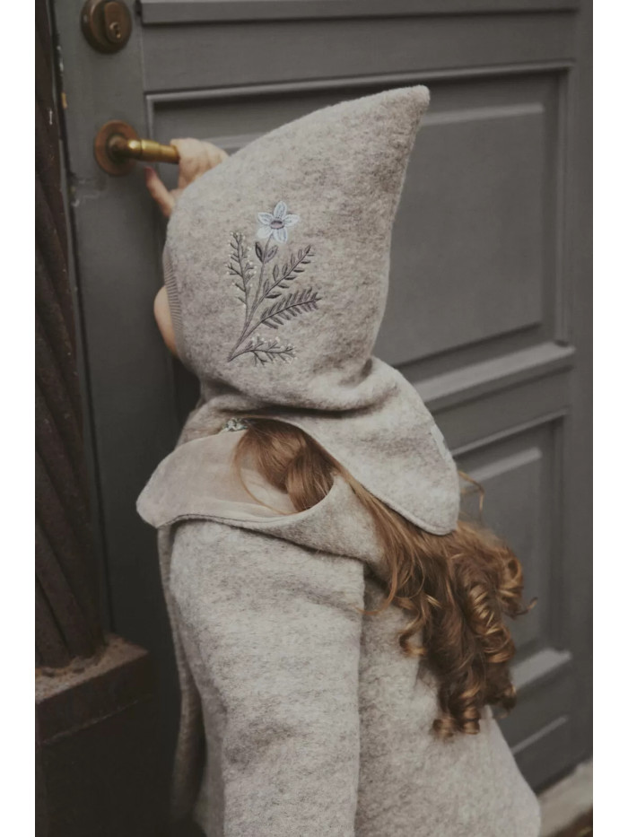 HUTTELiHUT Balaclava Flower Wool Camel