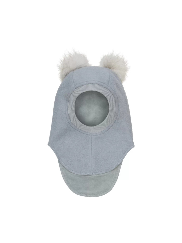 HUTTELiHUT Balaclava Wool Alpaca Pompoms Quarry