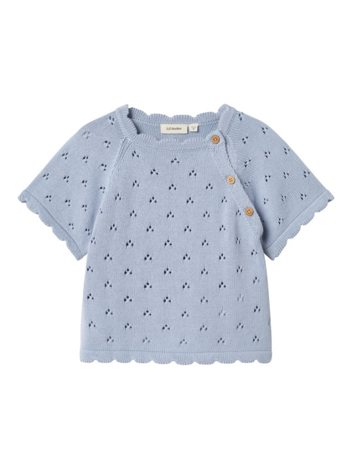 LIL`ATELIER Jola Loose Knit Zen Blue