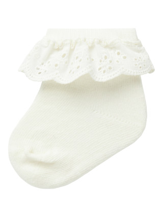 LIL`ATELIER Gertrud Baby Sock Coconut Milk
