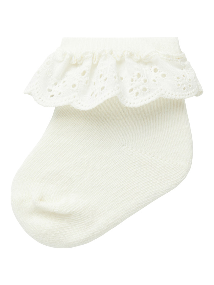 LIL`ATELIER Gertrud Baby Sock Coconut Milk
