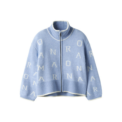NAME IT Ofleliana Oversized Knit Jacket Cashmere Blue