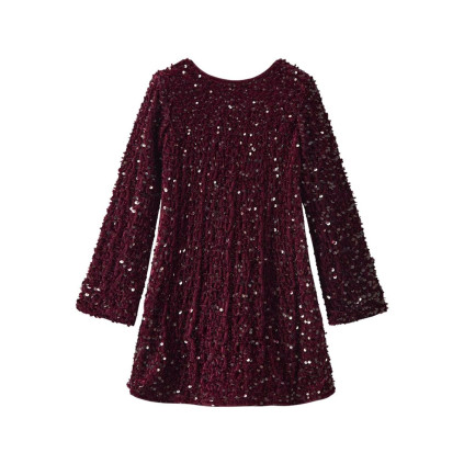 NAME It Frusitt Paljett Dress Burgundy