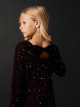 NAME It Frusitt Paljett Dress Burgundy