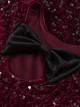 NAME It Frusitt Paljett Dress Burgundy