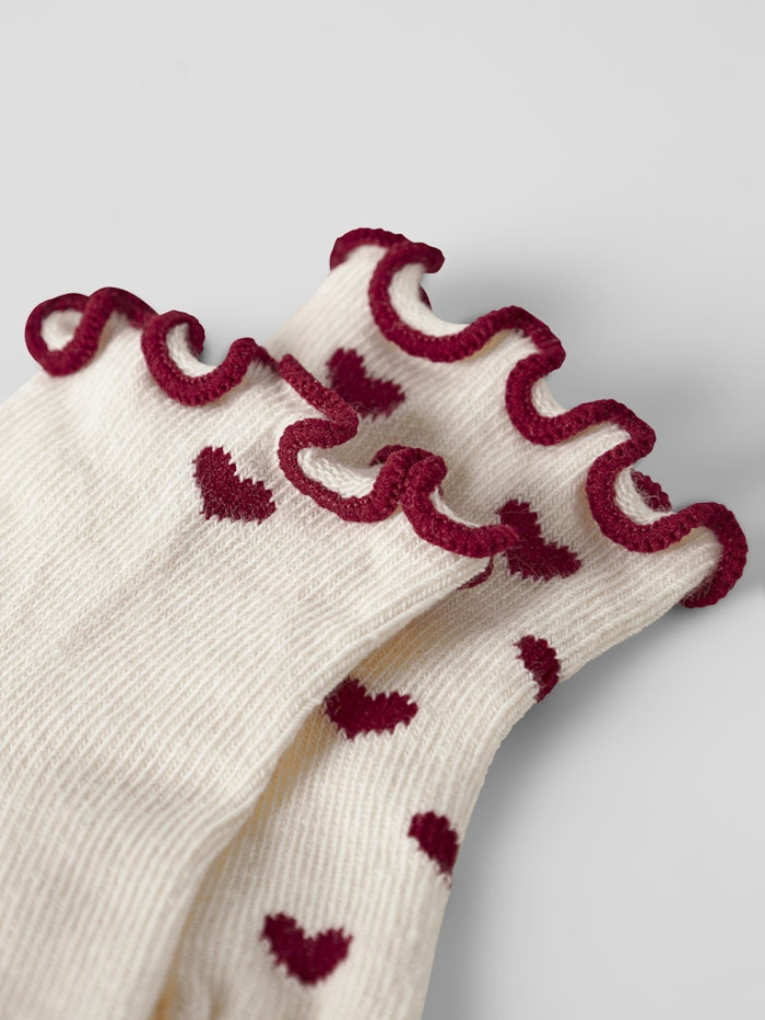 LIL`ATELIER Rosita 2-Pack Sock Heart